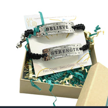 Load image into Gallery viewer, VENTED IN BROOKLYN POWER WORD AROMATHERAPY BRACELET (2-PACK)